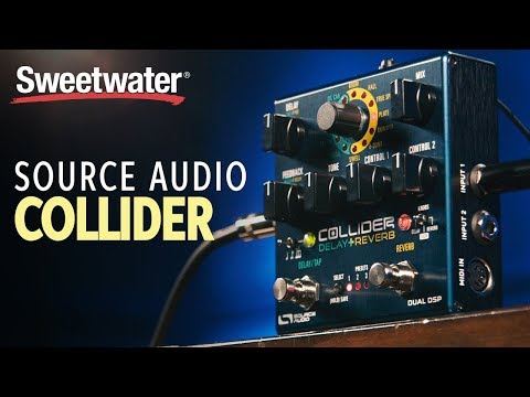 Source Audio Collider Stereo Delay+Reverb Pedal and Cable Source Audio Collider Stereo Delay+Reverb Pedal and Cable