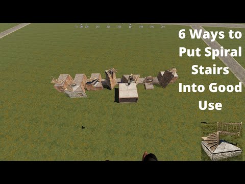 How to put SPIRAL STAIRS in Good use | Rust Base Building 4.0 | Rust tips