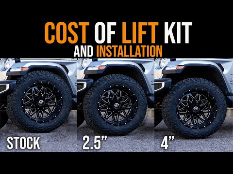 Lift Kit Installation Cost for Both JL and JK Wranglers