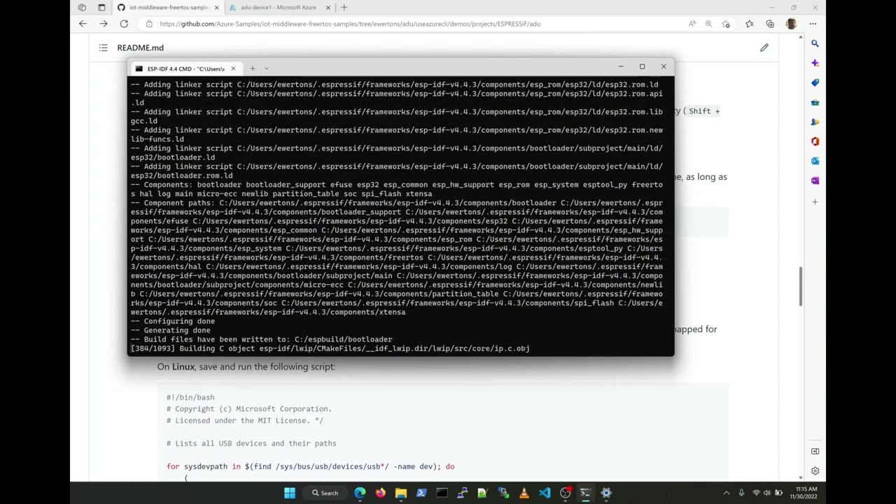 OTA Update of ESPRESSIF ESP32 with Azure IoT Middleware for FreeRTOS and Azure Device Update (GA)