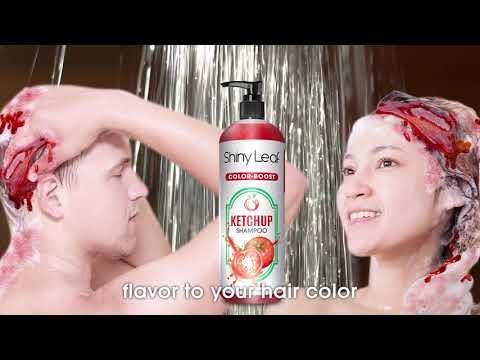 🍅 Shiny Leaf Color-Boost Ketchup Shampoo for Vibrant Hair Colors! 🌈