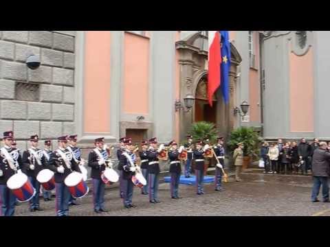 Scuola Militare Nunziatella, sfilata dei cadetti e batteria tamburi