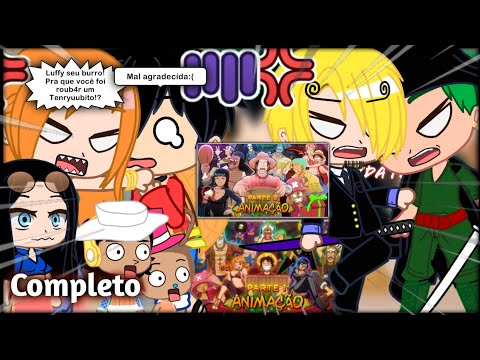 Chapéus de palha react AMIGO OCULTO DE ONE PIECE - PARTE 1 e 2  {COMPLETO} Voice makers