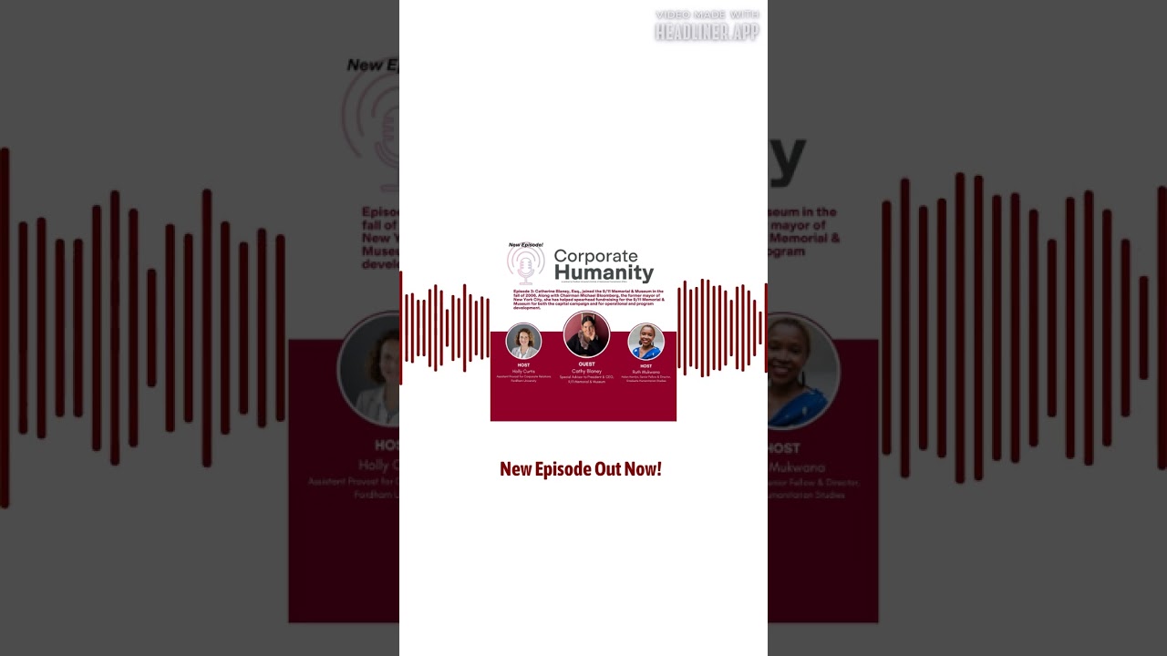 Corporate Humanity podcast with Cathy Blaney, Bloomberg