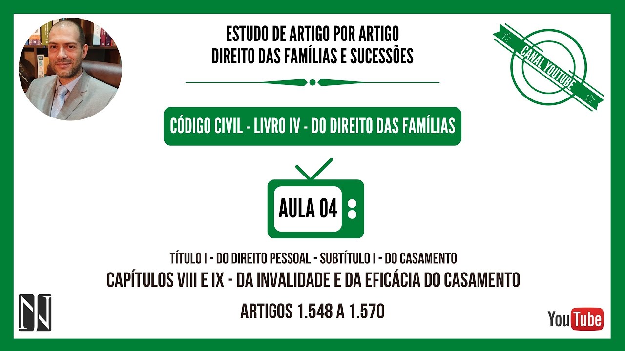 AULA 04 - DA INVALIDADE e DA EFICÁCIA DO CASAMENTO