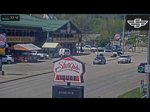 Live View of Lazelle St in Sturgis SD from Sturgis Liquor