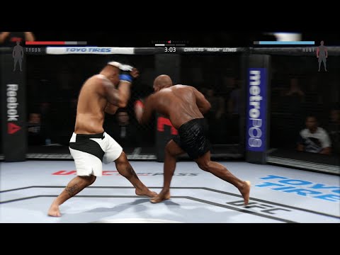Mike Tyson vs. Mark Hunt Legendary Power vs Iron Chin ( EA sports UFC 2 ) KO Knockout