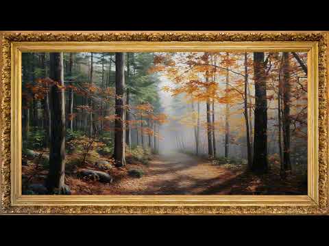 Autumn Forest | fall leaves screensaver art tv frame | fall tv wallpaper with music