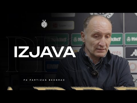 IZJAVA | Damir Čakar nakon meča FK Partizan - OFK Beograd (1:2)