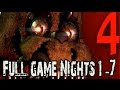Five Nights at Freddy's 4 Full Game Walkthrough - No Commentary (#Fnaf4 Full Game) 2015