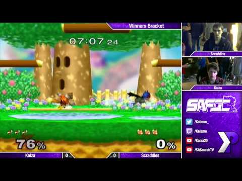 SAFGC R1 - Kaiza (Falco) vs Scraddles (Fox) - SSBM