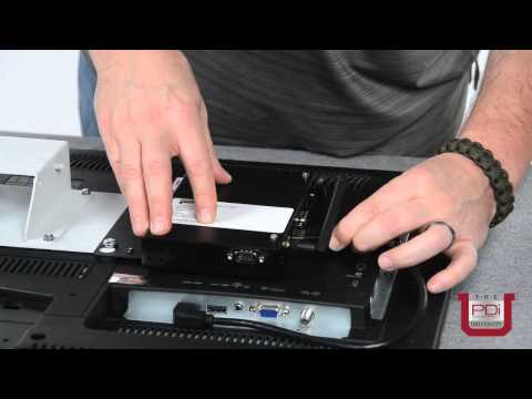 Mount PDi's Android Interactive Patient System Module on a 32" TV using a  Flat Wall Mount