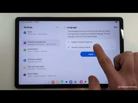 Samsung Galaxy Tab S10 Lite: How to change the language?