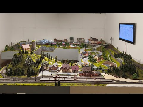 H0 Modellbahn. Automatikbetrieb mit Windigipet 12 min ungeschnitten. 