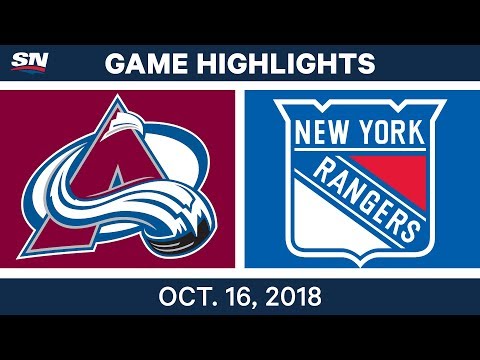 NHL Highlights | Avalanche vs. Rangers - Oct. 16, 2018