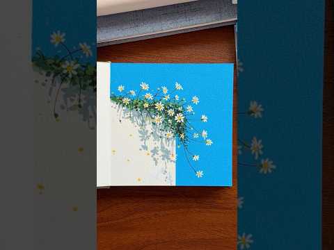 Easy Daisy Painting with Acrylic Markers 🌼