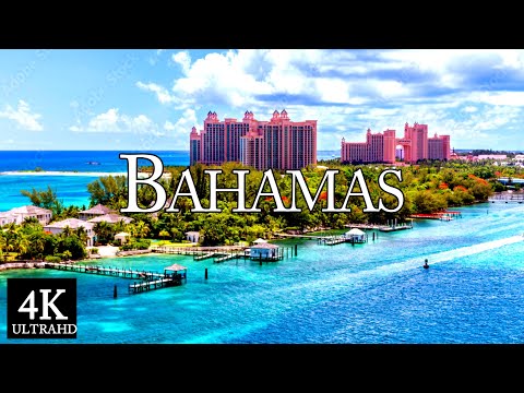 Bahamas 4K - Beautiful Port of Nassau Panoramic Drone Film With Relaxing Piano Music - Asmr Reiki