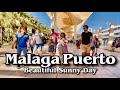 Puerto De Malaga Beautiful Sunny Day Walk! May 2022- Malaga Spain 🇪🇸!