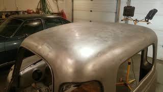 1953 Chevy Truck Roof Oilcan Repair