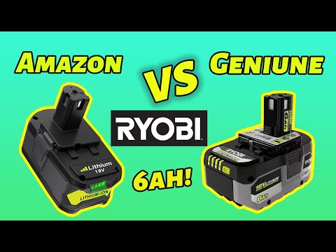 Ryobi Real vs Amazon Batteries #lifehacks #diy #construction #homedepot #amazon #ryobitools #power