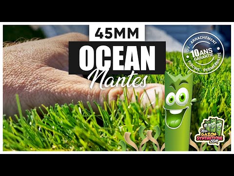 gazon synthétique Ocean 45 mm — couverture vidéo tutoriel piscine