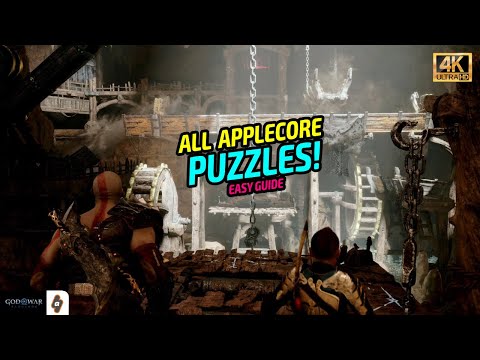 EASY GUIDE: Applecore walkthrough - ALL water wheel puzzles | God of War Ragnarok Guide