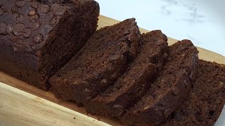 Moist Chocolate Banana Bread Recipe  | How To Make Chocolate Banana Bread