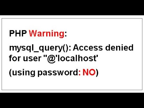 Hy000 1045 access denied for user