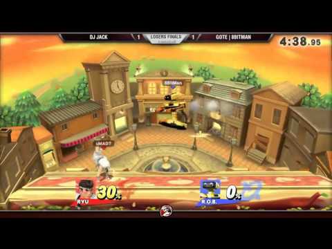 Smash 4 Versus Weekly 11/12/15 - Losers Finals - DJ Jack (Ryu) vs 8Bitman (ROB)