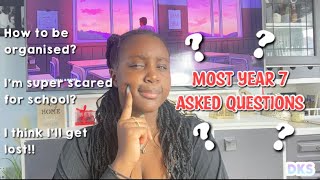 Year 7 most asked questions // Q&A for yr7