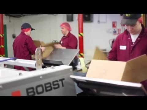 BOBST EXPERTFOLD folder-gluer at The Kingston Carton Company