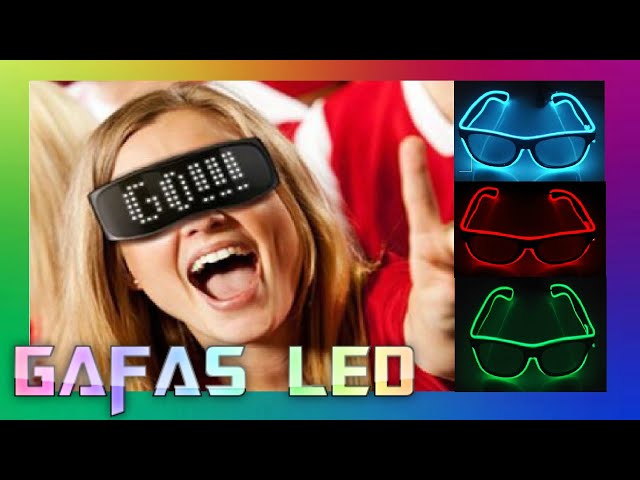 Vídeo relacionado con VicTop Gafas de fiesta LED para hombres y mujeres luz Rave programables Bluetooth Glowing Gafas de sol LED intermitentes de neón con texto Graffiti animación ritmo para discoteca festival