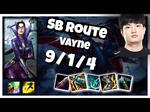 Vayne vs Ezreal SB Route BOT (9/1/4) - v11.1