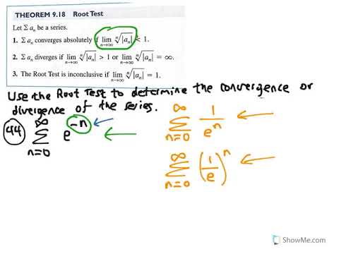 9.6 Lesson 2: The Root Test