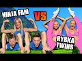 Ninja Kidz VS Rybka Twins Extreme Acro Gymnastics Challenge With HUGE Consequence