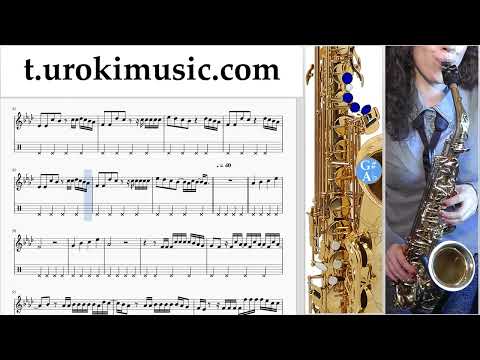 How to play Shakira - Acróstico on Saxophone (Alto) Tabs Notes Solo