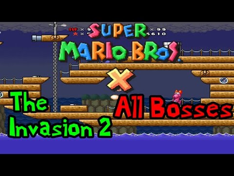Super Mario Bros. X - The Invasion 2 - All Bosses