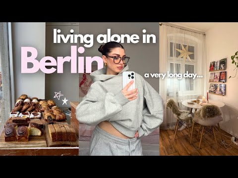 Living alone diaries 🥞🫐 a very long day .. early rising, coworking, shopping, mental load ⭐️