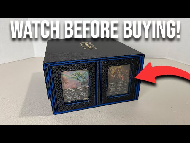 Vídeo relacionado con TEGOVE Caja de almacenamiento para más de 2400 tarjetas, caja de almacenamiento de tarjetas para Commander Display,MTG TCG Box con 8 separadores de tarjetas ajustables, para Magic PTCG Sports Cards