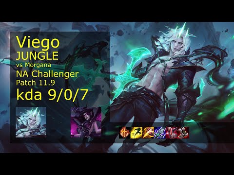 Viego vs Morgana Jungle - NA Challenger 9/0/7 Patch 11.9 Gameplay