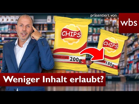 Weniger drin, statt teurer? Dürfen Hersteller uns so täuschen? | Anwalt Christian Solmecke