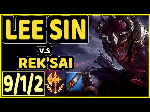 JANKOS (LEE SIN) vs REK'SAI - 9/1/2 KDA JUNGLE GAMEPLAY - EUW Ranked MASTER