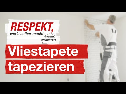 How to properly wallpaper walls with nonwoven wallpaper | toom workshop