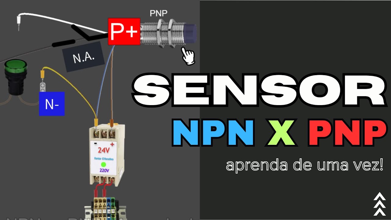 Sensores NPN vs PNP  - Aprenda de uma vez a diferença