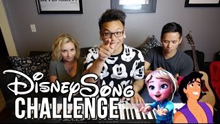 Disney Song Challenge - Young Elsa vs Aladdin | AJ Rafael