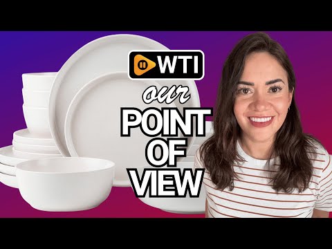 SKUGGA Round Stoneware 16pc Double Bowl Dinnerware Set for 4 - WTI product video review