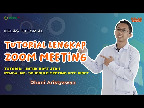 TUTORIAL LENGKAP ZOOM MEETING PART 2| Tutorial untuk Host atau Pengajar-Schedule Meeting Anti Ribet