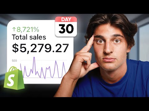 EXACTLY How I Made $5,279 My FIRST Month Online (Story) - Shopify Drop-shipping