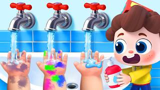 Wash Your Hands | Johny Johny Yes Papa | Kids Good Habits | Preschool Song | BabyBus