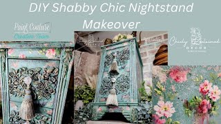 DIY Shabby Chic Furniture Makeover/Create a Distressed Chippy Paint Look/ Faux Wood Grain & Texture